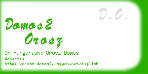 domos2 orosz business card